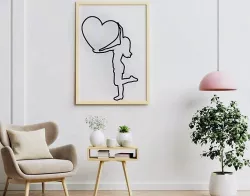 Woman Heart 2D WallArt
