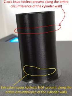 Z wobble / Z banding test piece