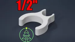 1/2" PVC Parallel PPC (Pixel Pipe Clip) for 12mm Bullet Pixels