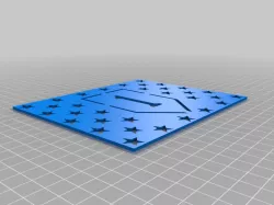 1st ID flag stencil