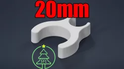 20mm PVC Parallel PPC (Pixel Pipe Clip) for 12mm Bullet Pixels
