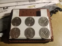 American Quarter holder for wallet (6$ of quarters)
