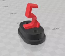 AR15 AIRSOFT INSPIRED RED COAT HANGER