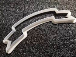 Banner shape fondant icing cutter