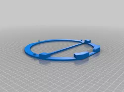 Baseplate for the Stackable Filament Spool Shelf (shaved for MK3S buildplate) 