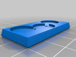 Blank Warmaster Ogre Base (13mm Slots)