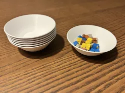 Board game bit bowls