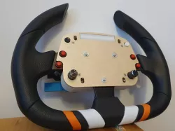Button plate sim racing