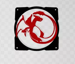 Charizard fan cover 120 mm for PC