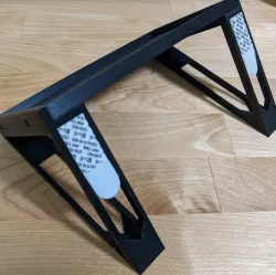 Command Strip cell phone shelf