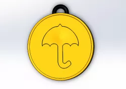 Dalgona Cookie Umbrella Keychain (Squid Game)