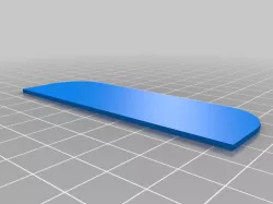 Door Hinge Blank - No Screw Holes