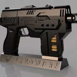 Dredd 2012 Lawgiver- Action, Light and Sound | Holster and Stand =BETA VERSION=