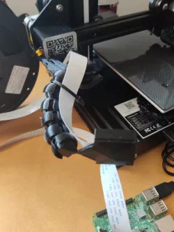 Ender 3 v2 Articulated Pi Camera Arm mounted on X-axis (Arducam)