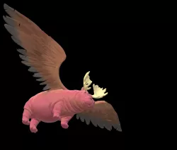 Flying Hippopotamoose