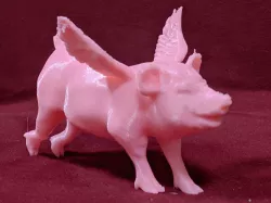 Flying Pig with Wings