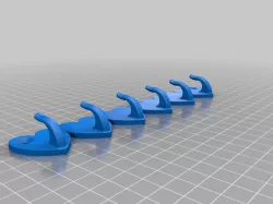 Hart hook rack with fixing holes