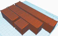 HO Scale Shipping Containers 10ft 20ft 40ft 48ft