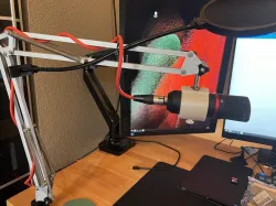 IKEA Tertial lamp converted into a microphone arm