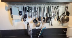 kitchen utensil rack for Ikea Lack floating wall shelf   