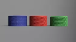 Knob with knurling