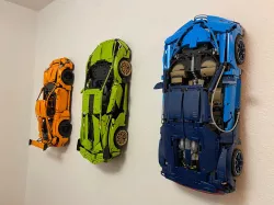 Lego Technic Supercar-Series Wall Mounts (Porsche, Bugatti, Lamborghini)