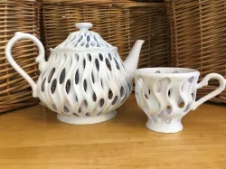 Malfunctioning Teapot and Teacup