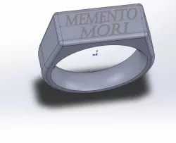 Memento Mori Signet Ring