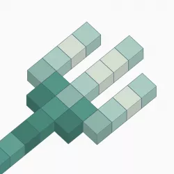 Minecraft Trident - Life-sized