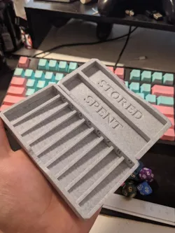 Mini D&D Spell Tray and Resource Tracker
