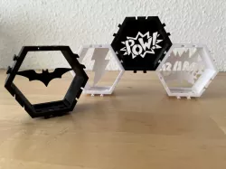 Minifigure Display for DC and Marvel Superhero figures