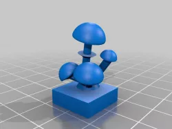 Mushroom Themed Chess Pieces