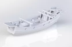 Pirate junk ship 1/700