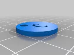Porte clé avec la lettre C
