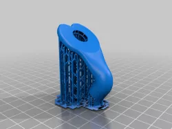 Radial Remote Part Cooling Fan Duct for 10mm ID Silicone Tubing