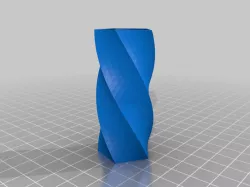 Rectangular Spiral Vase