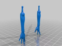 Replacement forearms + hands for female monster high dolls