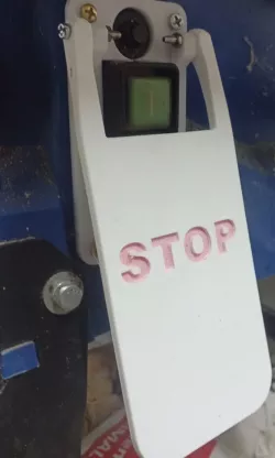 scheppach hs 100 s - safety switch button