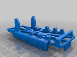 Scx24 Rear Battery Tray/ Adjustable Shock mount