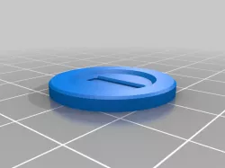 Super Mario Coin - 1 € Size for Shopping cart