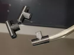 Tee connector for 1/4 inch tubing hose
