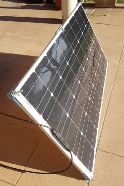 tilting frame for flexible 100W solar panel