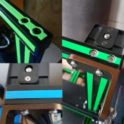 V-Slot Covers now flush with extrusion (optional)  - fully customizable