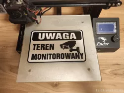 Warning sign - Tablicza ostrzegawcza teren obiekt monitorowany