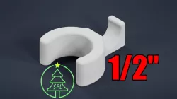 1/2" EMT Perpendicular PPC (Pixel Pipe Clip) for 12mm Bullet Pixels