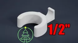 1/2" PVC Perpendicular PPC (Pixel Pipe Clip) for 12mm Bullet Pixels