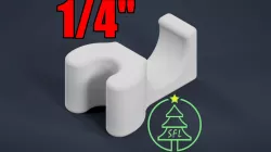 1/4" Bar Perpendicular PPC (Pixel Pipe Clip) for 12mm Bullet Pixels