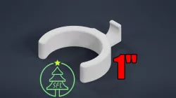 1" PVC Perpendicular PPC (Pixel Pipe Clip) for 12mm Bullet Pixels
