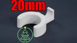 20mm PVC Perpendicular PPC (Pixel Pipe Clip) for 12mm Bullet Pixels