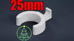25mm PVC Perpendicular PPC (Pixel Pipe Clip) for 12mm Bullet Pixels
